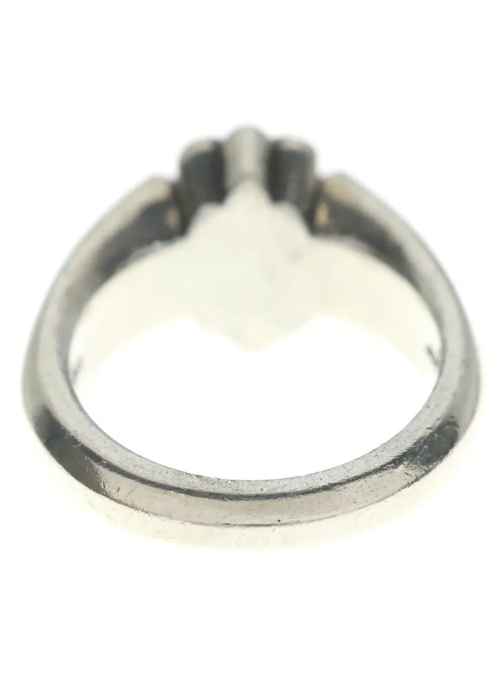 Chrome Hearts Cutout CH Pls Sml Small Plus Ring Silver